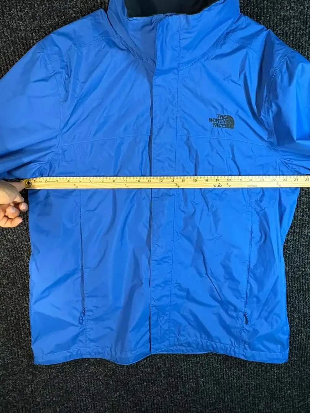 The North Face Blue DryVent Waterproof Hooded Rain Jacket